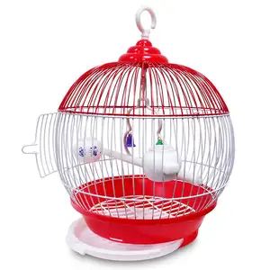 China manufacturer simple and special design cheap cage bird custom parrot small iron travel bird cage