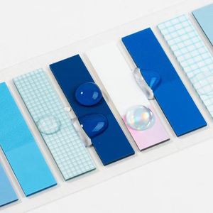 Multicolor Index Tabs <b>Sticky</b> <b>Notes</b> Ruler Gradient Glitter Design Adhesive Memo Pads Page Markers Office School Stationery - Product Image 4