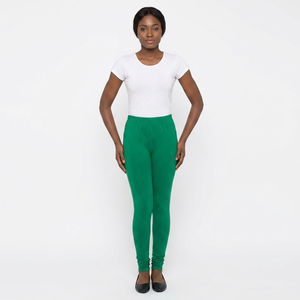 Plus Size Women's Leggings | Mid Waist Polyester/Cotton Yoga Wear | Breathable Quick-Dry Fabric | Eco-Friendly Casual Activewear - Product Image 1