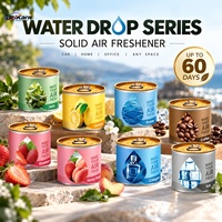 Désodorisant automobile en forme de goutte d'eau, parfum Freesia longue durée 60 jours, éliminateur d'odeurs pour voiture, vente en gros