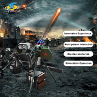 Máquina de Juego de Simulación de Disparos Arcade para 4 Jugadores, Metal y Plástico, 110/220V, 1 Año de Garantía, Personalizable