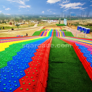 Tobogán Arcoíris de PP/PVC Colorido para Uso en Exteriores en Parques de Atracciones, Zonas Escénicas, Centros Comerciales y Grandes Parques Infantiles en Venta - Product Image 4
