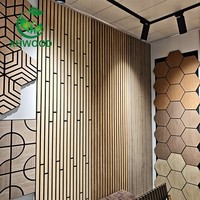 Panneaux acoustiques muraux XHWOOD Akupanel avec matériau en bois feutré, design moderne pour bureau, cinéma maison, hôtel, villa, isolation acoustique