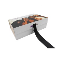 Emballage en carton pour perruque, boîte magnétique pliable, Logo personnalisé, expédition de carreaux, pour perruques