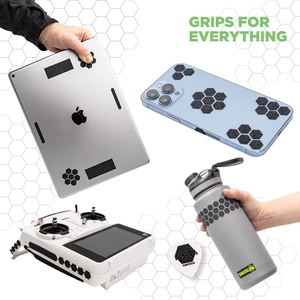 Dragon Grips Black Rubber Grip Tape Hexagonal and Round Anti-Slip <b>Phone</b> Case Grip Tape Stickers <b>for</b> Cellphone <b>Controller</b> Mouse - Product Image 3
