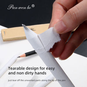 33 Pièces de estompes et tortillons en papier <span class=keywords><strong>pour</strong></span> le <span class=keywords><strong>dessin</strong></span>, avec papier abrasif, taille-crayon, gomme à modeler et éponge à estomper - Product Image 2
