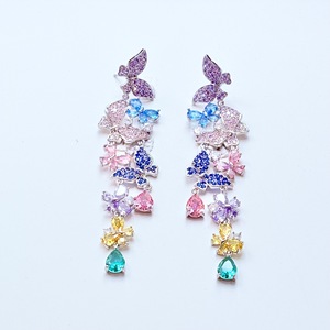 Pendientes de Plata de Ley 925 Roche OEM con Circonita, Diseño de Mariposa Moderno para Mujer, Regalo de Lujo - Product Image 6