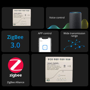 รีเลย์สวิตช์แบบล็อคตัวเอง {Manufacturer}Tuya Smart Wifi/zigbee 2CH WIFI+RF - Product Image 4