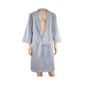 Individually wrapped disposable natural cotton bathrobe travel SPA Hotel Sauna Cleaning Bathrobe