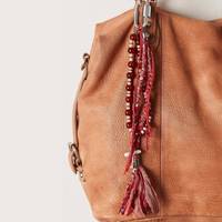 LLavero y bolso de moda personalizables bonitos a la moda para mujer, colgante intercambiable, llaveros de cristal