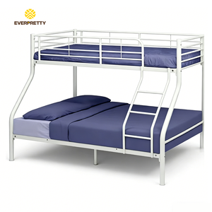 Lit superposé en métal moderne et populaire pour dortoir scolaire, avec escalier, idéal pour petit appartement ou chambre d'hôtel. - Product Image 3