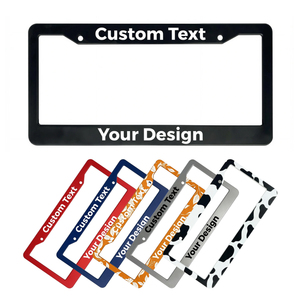 Marco de <span class=keywords><strong>Matrícula</strong></span> Metálico Personalizado al por Mayor de Alta Calidad para Motocicleta y Automóvil, Tamaño Estadounidense - Product Image 1