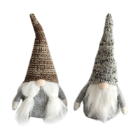 Ornement de table de noël artisanal en peluche fait à la main, gnome, acheter sans visage, poupée père noël