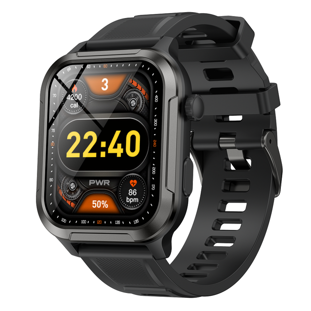 Smart Watch 2.01" HD Screen Heart Rate Blood Pressure SpO2 Monitor Fitness Tracker IP68 Waterproof BT Smartwatch