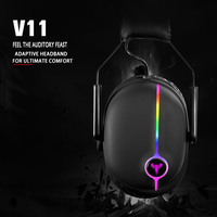 Headset RGB Berkabel Kontrol Headphone Headset Game OEM Kustom Grosir Headset Dengan Mikrofon