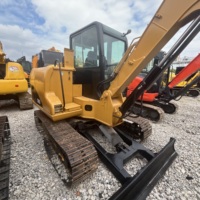 Excavatrice Caterpillar CAT306D d'occasion de 6 tonnes, d'origine japonaise, faible nombre d'heures, pour travaux agricoles, aménagement paysager et petits projets de construction