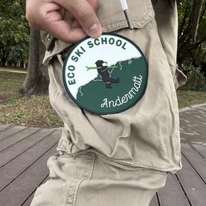 Manufacture Cartoon Bear Silicone Rubber Badges Custom Embossed Soft PVC Patches Heat Press Rubber Tag for Clothing - Product Image 2