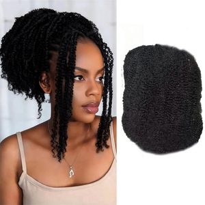 Estensioni Dreadlock Sintetiche YAKI Grezze All'ingrosso, <span class=keywords><strong>Capelli</strong></span> Afro Kinky Twist da 12 Pollici con Cuticole Allineate per Treccine all'Uncinetto - Product Image 1