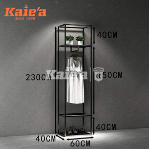 Cửa hàng bán lẻ lịch thi đấu kệ kim loại triển lãm Kệ OEM siêu thị bằng gỗ và thép không gỉ quần áo <span class=keywords><strong>Rack</strong></span> hiển thị cho các cửa hàng - Product Image 6