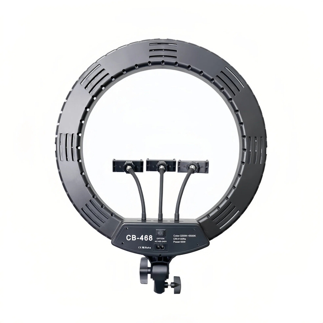 Professional Video Live Studio Dimmable Ring Light High CRI Portable Remote Color Temperature Adjustable IP65 Waterproof