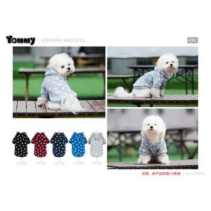 Sweat-shirt à capuche Yommy pour chiens, taille SXL, vêtements pour animaux de compagnie avec motif à pois - Product Image 2