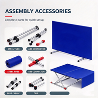 Barrière de tennis de table en tissu Oxford pliable et détachable, avec structure en tuyau galvanisé antirouille, plusieurs options de couleurs