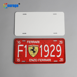 Placas de Matrícula de Aluminio Blancas para Sublimación, 6x12 Pulgadas, 0.22mm, 0.45mm, 0.65mm, 1mm de Grosor, con 4 Orificios, Gran Venta - Product Image 3