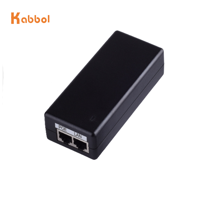 Factory Gigabit 24V 48V 0.5A 1A PoE Injector Adapter PoE+ Injector 30W ...
