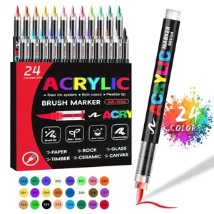 Juego de Marcadores Acrílicos para Estudiantes y Niños, 240 Colores, Punta Suave, Marcadores Opacos a Base de Agua para Dibujo Artístico - Product Image 6