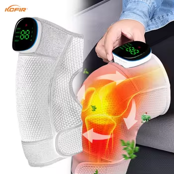 Relaxing Display USB Heated Knee Pad Wireless Vibration Knee Massager Machine Neck & Shoulder Massager