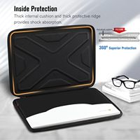 Housse de protection rigide pour ordinateur portable EVA imperméable et antichoc pour Macbook 15 pouces sac de transport LBX0113-2