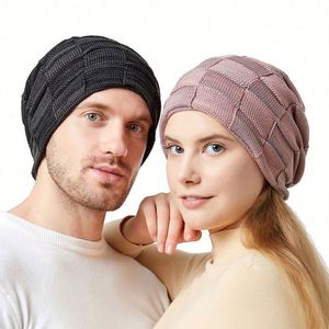 Fashion <b>Winter</b> Ski Fleece Lined Slouchy Beanie <b>Hat</b> for Women & <b>Men</b> Knit Soft Cozy Oversized Warm <b>Hats</b> Promotion Gift - Product Image 1