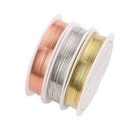 Fil de cuivre de 0,2 à 1,0 mm pour bijoux, fil de bricolage pour perles, accessoires d'outils, fil à enrouler, fil de cuivre pour perles, matériel de bijouterie
