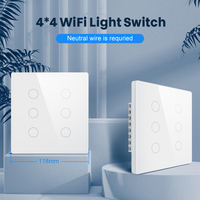 Interrupteur mural intelligent WIFI Zigbee ZB-SW-BR, norme brésilienne et sud-africaine 124, interrupteur tactile intelligent, interrupteur intelligent Tuya pour la maison intelligente