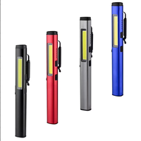 四合一便携式磁性充电式紫外线 LED 工作灯 COB 激光笔 铝合金机身 额定 5000K 日光色温