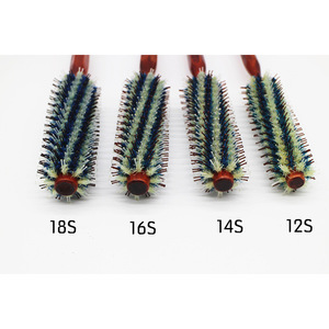 <b>Round</b> <b>Brush</b> Boar Bristle Large Hair Styling <b>Brush</b> For Home Use - Product Image 2