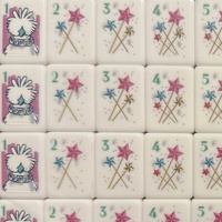 Prix de gros – Nouveau jeu de Mahjong américain moderne à quatre couches, motif étoile, portable, résistant à l'eau, 160 pièces en acrylique