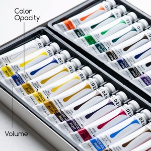 Ensemble de peinture <span class=keywords><strong>aquarelle</strong></span> MEEDEN, 24 couleurs vibrantes, tubes de 12 ml, non toxique, résistant à la lumière, pour les peintres amateurs - Product Image 2