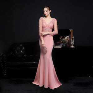 S3681F Envío Directo <span class=keywords><strong>2022</strong></span> Lentejuelas largas de alta calidad Tallas grandes Disfraz de belleza Banquete Vestidos de baile para mujeres Vestidos de noche - Product Image 1