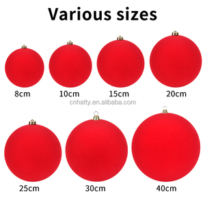 Wholesale Hatty Brand Eco-Friendly Waterproof Novelty Gifts Christmas Decoration Supplies 2026 Plastic <b>Red</b> Velvet Christmas - Product Image 6