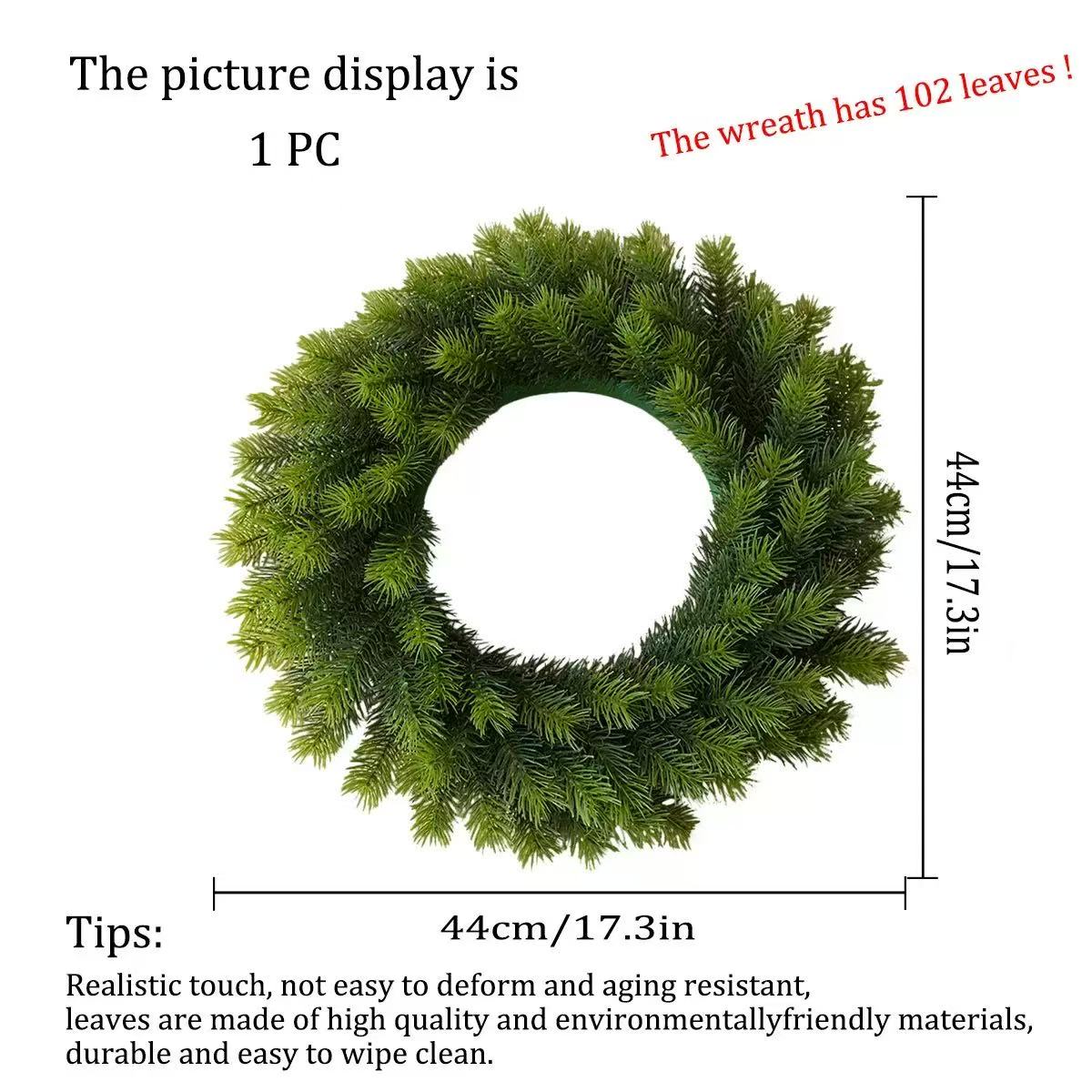 Grande couronne de Noël 44cm