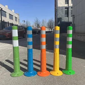 कारखाने उच्च लचीला bollards पु चेतावनी पोस्ट/सड़क सुरक्षा यातायात Delineator पोस्ट 75cm 100cm