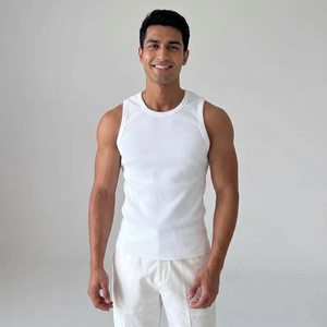 Débardeur tendance pour homme, débardeur en maille décontracté pour le sport, la remise en forme, la salle de sport, couche de base pour le printemps et l'été, nouveaux gilets américains - Product Image 1
