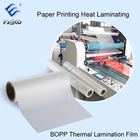 Film de plastification thermique BOPP transparent effet velours doux 320 mm, rouleau super adhésif EKO DBVM pour couvertures de documents et de livres