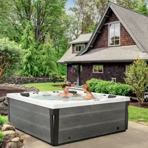 Piscine d'extérieur chaude pour 5 personnes, grand bain à tourbillon, spa