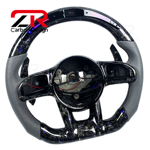 <span class=keywords><strong>Volante</strong></span> de Fibra de <span class=keywords><strong>Carbono</strong></span> Forjado con LED RPM para <span class=keywords><strong>Mercedes</strong></span>-Benz W205 C300 E260 E300 S400 G350 GLA 43 GT <span class=keywords><strong>AMG</strong></span> GLB GLC SL 2015-2021 - Product Image 5
