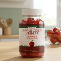 Gomitas de Vinagre de Sidra de Manzana con Madre (ACV) para Pérdida de Peso y Apoyo Inmunológico, Marca Privada/OEM/ODM, Venta al por Mayor, Veganas, Masticables Blandos