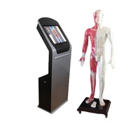 Modèle éducatif d'acupuncture et de massage du corps humain en PVC EwayHealth 26 cm, mini modèle de médecine chinoise