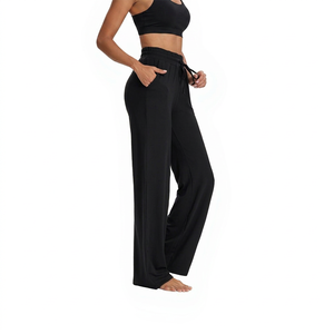 Taille haute extensible femmes Yoga pantalon avec tissu respirant pour vêtements de sport en gros Logo personnalisé femmes Yoga pantalon - Product Image 1