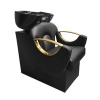 Ensemble complet d'équipements de salon de coiffure, siège ergonomique en cuir, pompe hydraulique, chaises de coiffure, miroirs LED, station de lavage, chariot de rangement